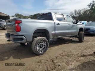 2020 Chevrolet Silverado 1500 RST with VIN 3GCPWDED1LG413612, listed as a Copart auction lot 41828455 with Not Provided miles and Salvage Title. Bid and sale history available at DreamBid. Image 3.