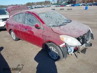 2014 Nissan Versa S Plus with VIN 3N1CN7APXEL810719, listed as a IAAI auction lot 41713483 with NaN miles. Bid and sale history available at carsss.com. Image 1.
