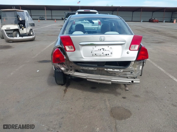 2001 Honda Civic LX with VIN 2HGES16511H554168, listed as a IAAI auction lot 42009621 with 163,801 mi miles. Bid and sale history available at carsss.com. Image 6.