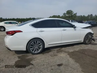 2017 Genesis G80 3.8L z VIN KMHGN4JE5HU192694, wystawiony jako Copart lot #48875045 z przebiegiem 141 416 mil mil oraz Szkody całkowita. Historia ofert i sprzedaży dostępna na DreamBid. Obrazek 3.