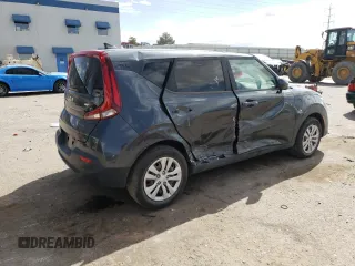 2022 Kia Soul LX with VIN KNDJ23AU8N7801887, listed as a Copart auction lot 47099145 with 22,684 mi miles and Salvage Title. Bid and sale history available at carsss.com. Image 3.