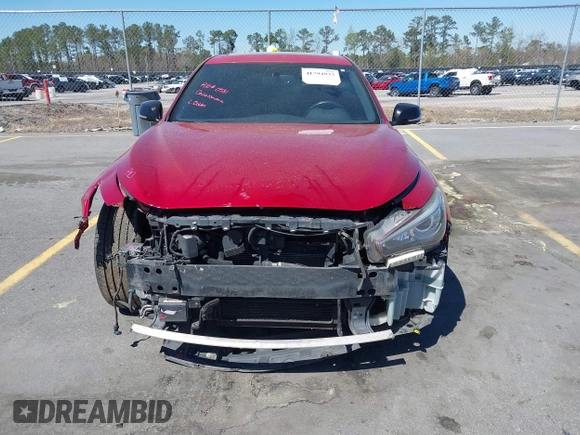 2019 Infiniti Q50 RED SPORT 400 with VIN JN1FV7AP8KM760885, listed as a IAAI auction lot 41794933 with 119,321 mi miles. Bid and sale history available at carsss.com. Image 12.