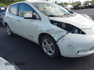 2012 Nissan LEAF SL with VIN JN1AZ0CP2CT025331, listed as a IAAI auction lot 41819282 with 75,377 mi miles. Bid and sale history available at carsss.com. Image 6.