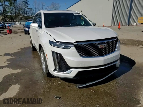 2021 Cadillac XT6 Luxury with VIN 1GYKPAR46MZ172366, listed as a Copart auction lot 42741985 with 33,800 mi miles and Salvage title. Bid and sale history available at DreamBid. Image 14.
