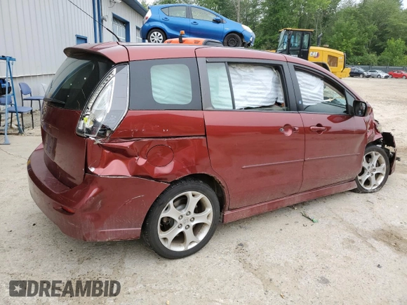 2009 Mazda 5 Sport with VIN JM1CR29L590328488, listed as a Copart auction lot 64696654 with Not Provided miles and Salvage Title. Bid and sale history available at DreamBid. Image 3.