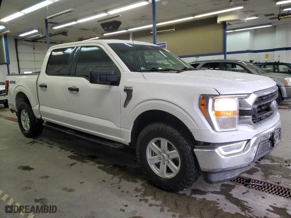 2022 Ford F-150 XL with VIN 1FTEW1EP1NKE44662, listed as a Copart auction lot 79136054 with 141,932 mi miles and Salvage Title. Bid and sale history available at carsss.com. Image 4.