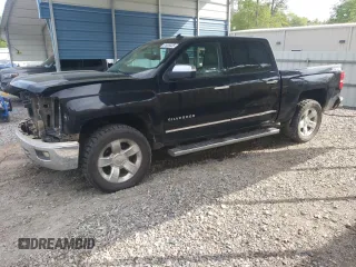 2014 Chevrolet Silverado 1500 LTZ with VIN 3GCUKSEC8EG484867, listed as a Copart auction lot 51838325 with 99,402 mi miles and Salvage Title. Bid and sale history available at carsss.com. Image 1.