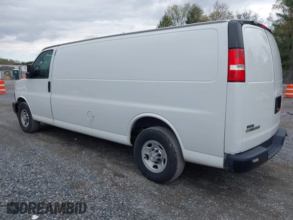 2019 Chevrolet Express Cargo Van with VIN 1GCZGHFG7K1209948, listed as a IAAI auction lot 42038244 with 249,167 mi miles. Bid and sale history available at carsss.com. Image 3.