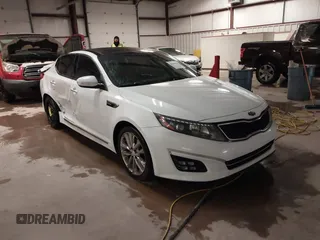 2015 Kia Optima SXL Turbo with VIN 5XXGR4A67FG395283, listed as a IAAI auction lot 41277314 with 171,473 mi miles and . Bid and sale history available at DreamBid. Image 1.
