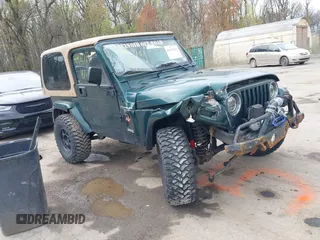 1999 Jeep Wrangler Sahara with VIN 1J4FY49S7XP440582, listed as a IAAI auction lot 41967151 with 163,710 mi miles and . Bid and sale history available at carsss.com. Image 1.