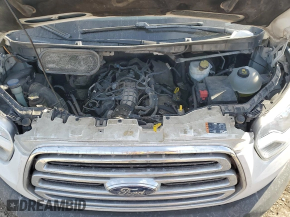 2017 Ford Transit Cargo with VIN 1FTBW3XG0HKB22210, listed as a Copart auction lot 43282765 with 377,642 mi miles and Clean Title. Bid and sale history available at carsss.com. Image 12.