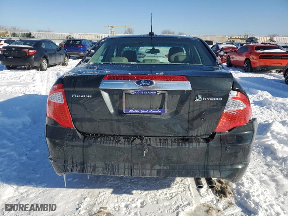 2010 Ford Fusion Hybrid with VIN 3FADP0L3XAR377171, listed as a Copart auction lot 87847785 with 105,693 mi miles and Salvage Title. Bid and sale history available at carsss.com. Image 6.