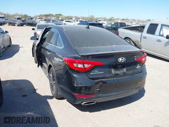 2015 Hyundai Sonata Limited with VIN 5NPE34AF9FH189704, listed as a IAAI auction lot 41774078 with 175,042 mi miles and . Bid and sale history available at carsss.com. Image 3.