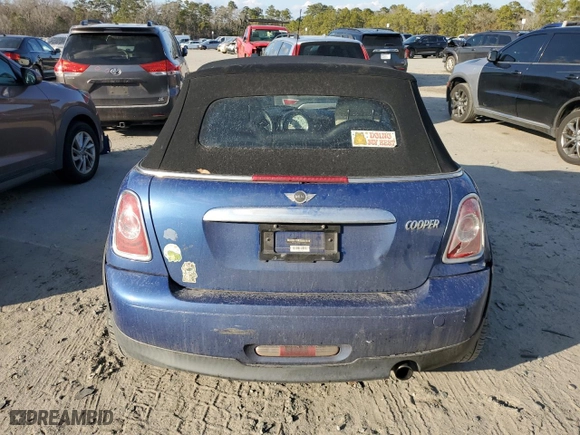 2012 MINI Cooper Convertible with VIN WMWZN3C54CT134060, listed as a Copart auction lot 43740175 with 71,818 mi miles and Salvage Title. Bid and sale history available at carsss.com. Image 6.