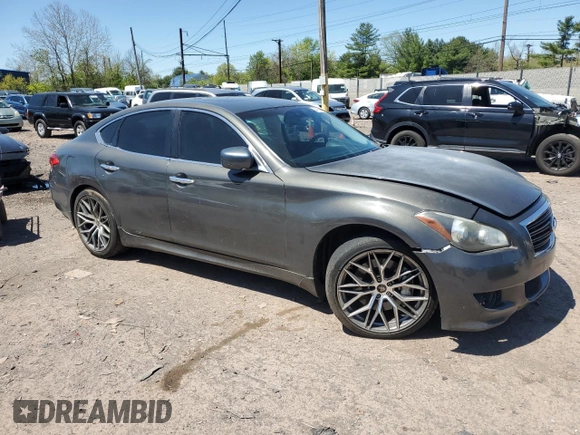 2011 Infiniti M37 with VIN JN1BY1AP0BM325295, listed as a Copart auction lot 54736145 with 171,753 mi miles and Salvage Title. Bid and sale history available at carsss.com. Image 4.