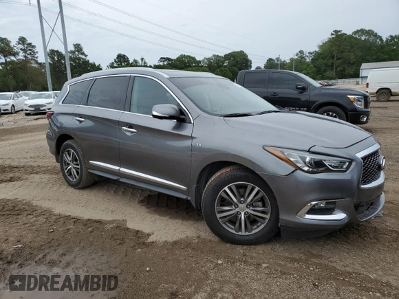 2020 Infiniti QX60 Luxe with VIN 5N1DL0MN1LC512623, listed as a Copart auction lot 57909145 with 35,243 mi miles and Salvage title. Bid and sale history available at DreamBid. Image 4.