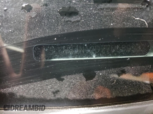 2007 Hyundai Tucson SE with VIN KM8JN12D77U589932, listed as a Copart auction lot 76968704 with 76,996 mi miles and Salvage Title. Bid and sale history available at carsss.com. Image 12.