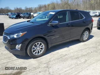 2021 Chevrolet Equinox LT with VIN 3GNAXKEV2MS107394, listed as a Copart auction lot 53277195 with 36,878 mi miles and Salvage Title. Bid and sale history available at carsss.com. Image 1.