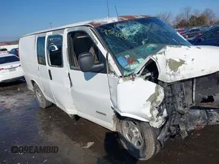 2003 Chevrolet Express Cargo with VIN 1GCFG25T731220111, listed as a IAAI auction lot 41504104 with Not Provided miles and . Bid and sale history available at DreamBid. Image 1.