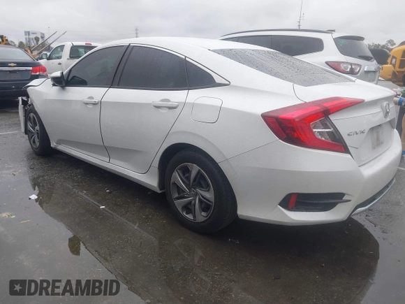 2020 Honda Civic Sedan LX with VIN 2HGFC2F63LH594853, listed as a IAAI auction lot 41805120 with 54,355 mi miles. Bid and sale history available at carsss.com. Image 3.