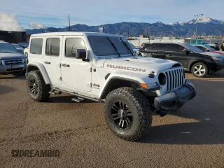 2021 Jeep Wrangler Unlimited Rubicon with VIN 1C4JJXFM2MW520188, listed as a Copart auction lot 86920344 with 91,861 mi miles and Salvage Title. Bid and sale history available at carsss.com. Image 4.