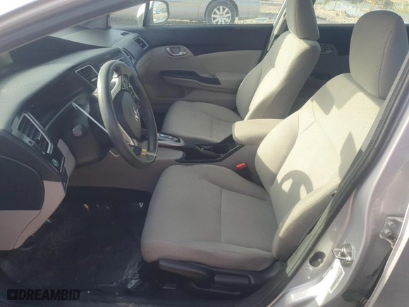 2013 Honda Civic Sdn LX with VIN 2HGFB2F58DH569958, listed as a Copart auction lot 52217725 with 62,921 mi miles and Salvage Title. Bid and sale history available at carsss.com. Image 7.
