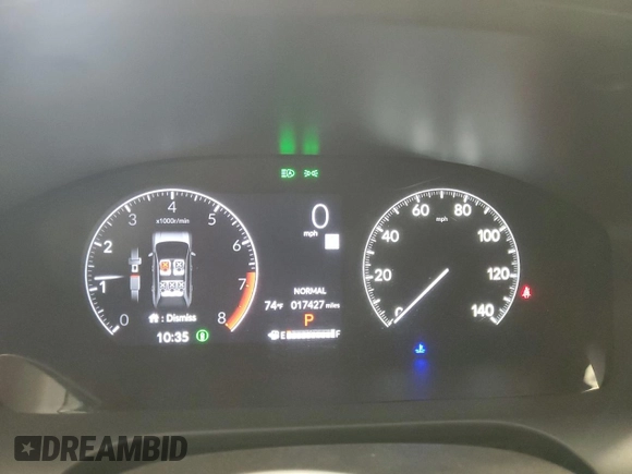 2024 Honda HR-V LX with VIN 3CZRZ2H37RM761118, listed as a Copart auction lot 60245595 with 17,427 mi miles and Salvage title. Bid and sale history available at DreamBid. Image 9.