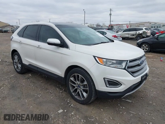2016 Ford Edge Titanium with VIN 2FMPK3K92GBB86702, listed as a IAAI auction lot 41985614 with 171,722 mi miles. Bid and sale history available at carsss.com. Image 1.