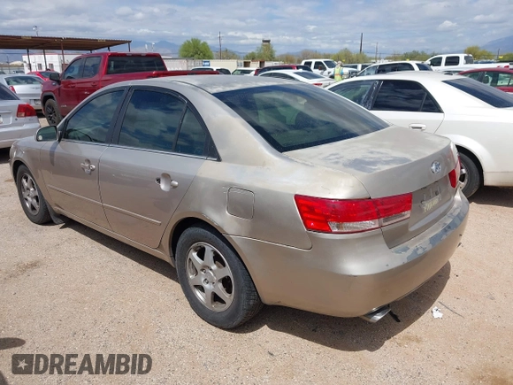 2006 Hyundai Sonata GLS with VIN 5NPEU46F56H148606, listed as a IAAI auction lot 42142541 with 106,144 mi miles and . Bid and sale history available at DreamBid. Image 3.
