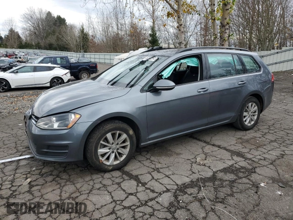 2016 Volkswagen Golf SportWagen TSI S with VIN 3VWC17AU1GM502704, listed as a Copart auction lot 86212264 with 97,142 mi miles and Salvage Title. Bid and sale history available at carsss.com. Image 1.