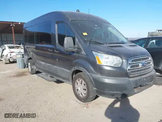 2017 Ford Transit Wagon XL with VIN 1FBAX2CM7HKA50327, listed as a IAAI auction lot 41266395 with 137,504 mi miles. Bid and sale history available at carsss.com. Image 1.