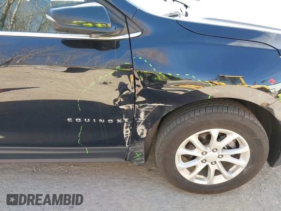 2019 Chevrolet Equinox LT with VIN 2GNAXUEV4K6135155, listed as a IAAI auction lot 41796183 with 104,554 mi miles and . Bid and sale history available at carsss.com. Image 19.