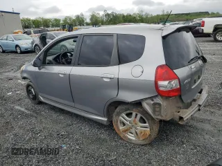 2007 Honda Fit Sport with VIN JHMGD37667S009247, listed as a Copart auction lot 52100505 with 154,019 mi miles and Non Repairable. Bid and sale history available at carsss.com. Image 2.