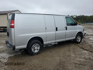 2018 Chevrolet Express Cargo with VIN 1GCWGAFG2J1338480, listed as a Copart auction lot 48854345 with 100,816 mi miles and Salvage title. Bid and sale history available at DreamBid. Image 3.