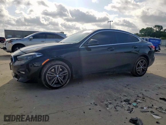 2021 BMW 2 Series 228i xDrive with VIN WBA73AK08M7H60909, listed as a Copart auction lot 59576345 with 46,602 mi miles and Salvage title. Bid and sale history available at DreamBid. Image 1.