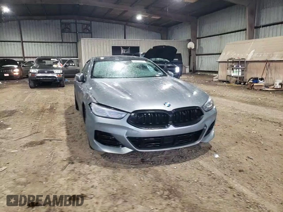 2023 BMW 8 Series 840i with VIN WBAGV2C06PCM19659, listed as a Copart auction lot 44528285 with 0 mi miles and Salvage Title. Bid and sale history available at carsss.com. Image 10.