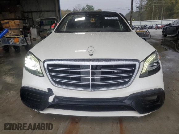 2018 Mercedes-Benz S 63 AMG with VIN WDDUG8JB2JA343602, listed as a Copart auction lot 84506804 with 103,928 mi miles and Salvage title. Bid and sale history available at DreamBid. Image 5.