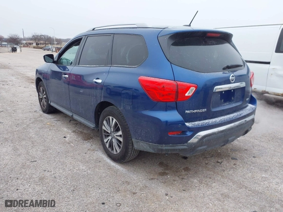 2017 Nissan Pathfinder SV with VIN 5N1DR2MN4HC671184, listed as a IAAI auction lot 41081695 with 86,463 mi miles. Bid and sale history available at carsss.com. Image 3.