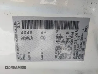 2023 Nissan Maxima Platinum z VIN 1N4AA6FV0PC513268, wystawiony jako IAAI lot #41986554 z przebiegiem 11 004 mil mil oraz . Historia ofert i sprzedaży dostępna na DreamBid. Obrazek 9.