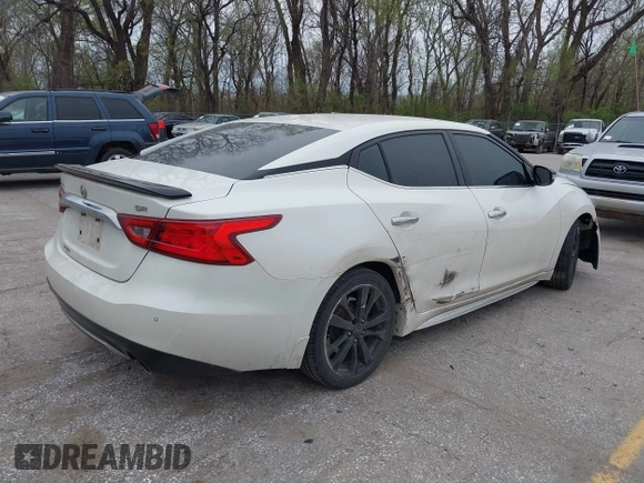 2017 Nissan Maxima SV with VIN 1N4AA6AP6HC416814, listed as a IAAI auction lot 41960419 with 190,967 mi miles and . Bid and sale history available at DreamBid. Image 4.