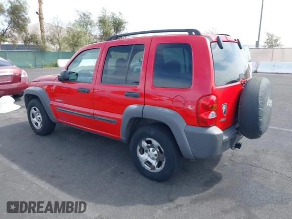 2004 Jeep Liberty Sport with VIN 1J4GK48K84W205147, listed as a IAAI auction lot 41928572 with 159,546 mi miles and . Bid and sale history available at DreamBid. Image 3.