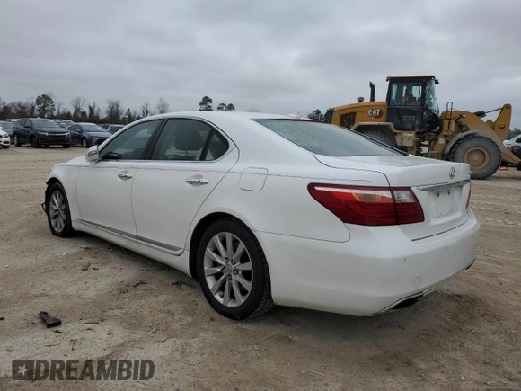 2012 Lexus LS 460 with VIN JTHCL5EF2C5015183, listed as a Copart auction lot 45860465 with 127,876 mi miles and Salvage title. Bid and sale history available at DreamBid. Image 2.