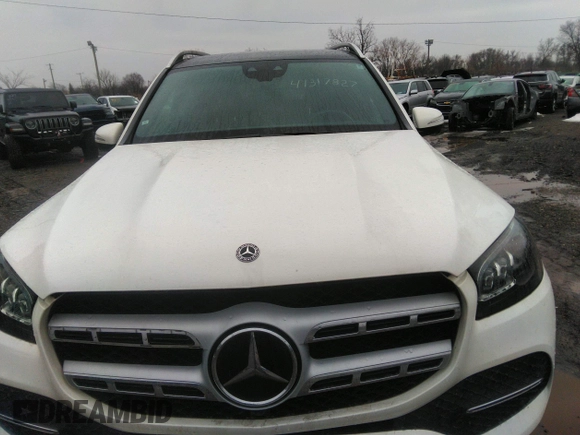 2020 Mercedes-Benz GLS with VIN 4JGFF5KE6LA159632, listed as a IAAI auction lot 41317827 with 39,577 mi miles. Bid and sale history available at carsss.com. Image 6.