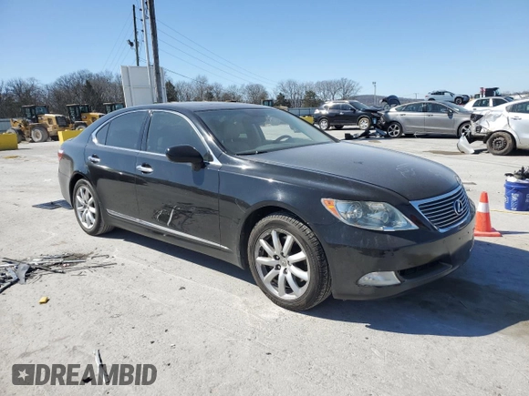 2008 Lexus LS 460 with VIN JTHBL46F585065698, listed as a Copart auction lot 47990655 with Not Provided miles and Salvage Title. Bid and sale history available at DreamBid. Image 4.