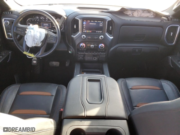 2021 GMC Sierra 2500HD AT4 with VIN 1GT49PEY1MF317254, listed as a Copart auction lot 83268294 with 34,668 mi miles and Salvage Title. Bid and sale history available at carsss.com. Image 8.