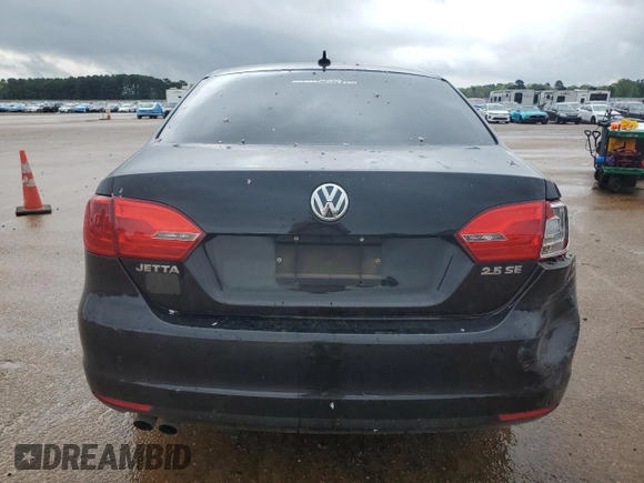 2011 Volkswagen Jetta SE with VIN 3VWDZ7AJXBM318518, listed as a Copart auction lot 50718595 with 164,353 mi miles and Salvage title. Bid and sale history available at DreamBid. Image 6.