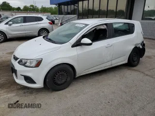 2017 Chevrolet Sonic LT with VIN 1G1JG6SH0H4177229, listed as a Copart auction lot 58264135 with 120,953 mi miles and Salvage title. Bid and sale history available at DreamBid. Image 1.