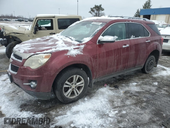 2012 Chevrolet Equinox LTZ with VIN 2GNFLGE57C6357550, listed as a Copart auction lot 45285065 with 156,019 mi miles and Clean Title. Bid and sale history available at carsss.com. Image 1.