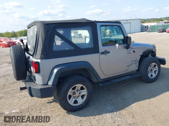 2013 Jeep Wrangler Sport with VIN 1C4AJWAG5DL639365, listed as a IAAI auction lot 40342277 with 117,109 mi miles and . Bid and sale history available at DreamBid. Image 4.