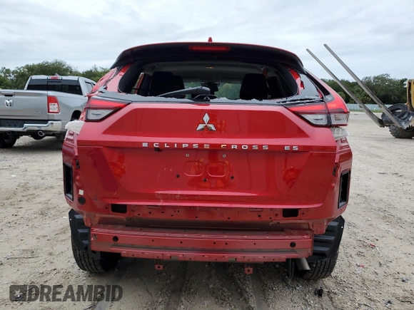 2024 Mitsubishi Eclipse Cross ES with VIN JA4ATUAAXRZ047520, listed as a Copart auction lot 73938724 with 7,563 mi miles and Salvage title. Bid and sale history available at DreamBid. Image 6.